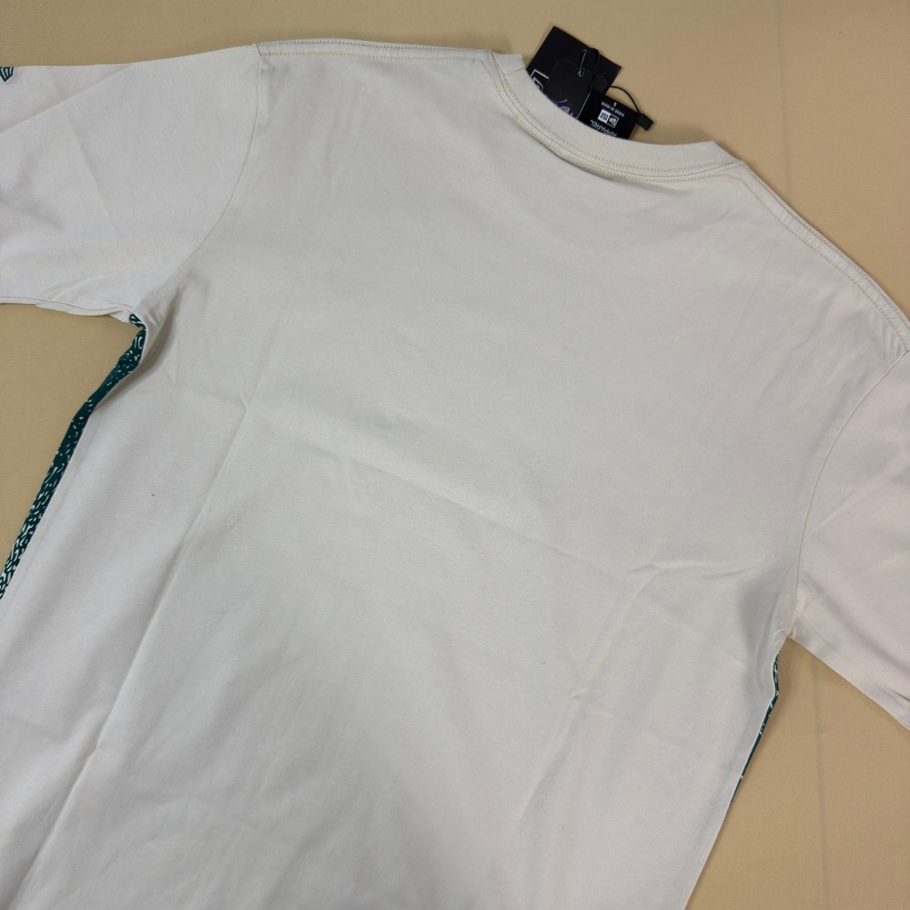 NEW Era NFL Eagles Sublimated All Over Print T-Shirt Cream/Green Small NWT - Picture 2 of 10
